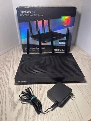 Netgear Nighthawk X8 AC5000 Tri Band Quad-Stream WiFi Router (#R8300) - Image 1 of 4