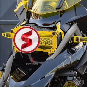 PROTEZIONE FARO GRIGLIA DRL R1250GS LC R1200GS STD ADV 40 YEARS GS EDITION GIALL - Imagen 1 de 4