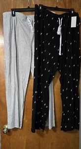 Nwt 2 Womens Lounge Pajama Pants Size XXL - Picture 1 of 5