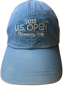 Gorra de béisbol 2015 US Open Golf Chambers Bay USGA azul claro correa ajustable - Imagen 1 de 5