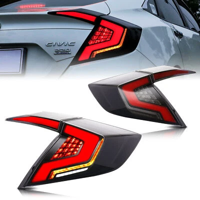 Luces traseras LED secuenciales para Honda Civic 2016-2021 sedán animación luces traseras Foto 1 de 4