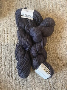 Koigu Painter's Palette Premium Merino 2 skeins same dye lot Deep Gray - Picture 1 of 4
