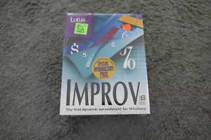Lotus Improv Spreadsheet For Microsoft Windows 2.0 NEW Sealed Box Vintage - Picture 1 of 4