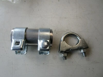Universal BMW Audi VW Fiat Ford Auspuffrohr Verbindungsstück Auspuffschelle NEU - Bild 1 von 4