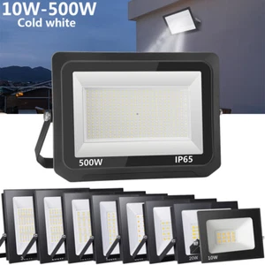 10-500W LED Floodlight Spot Light Security Flood Lights Outdoor Garden Wall Lamp - Picture 1 of 35