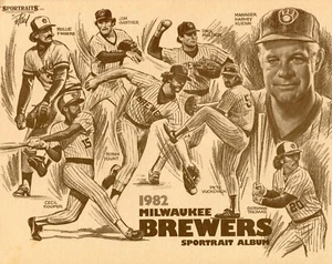 1982 MILWAUKEE BREWERS 8X10 PHOTO BASEBALL COLLAGE PICTURE MLB - Picture 1 of 1