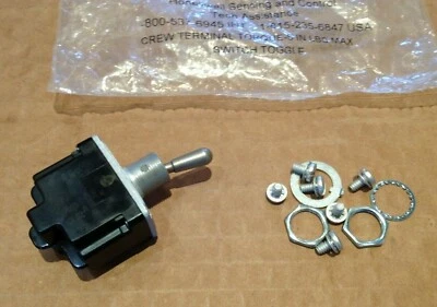 HONEYWELL 2TL1-3 Toggle Switch TL Series, DPST, On-On MS24524-23 RS 842-4744.