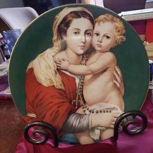 Vintage 1975 Madonna & Child Plate by Murillo -Haviland-Limoges France Porcelain - Picture 1 of 5
