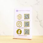 Custom Multi Business QR Code Sign Scan to Pay with Stand Sign for your Business