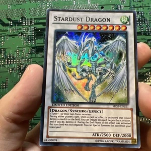 Stardust Dragon SHSP-ENSE1 Super Rare Yugioh Card Limited Promo Moderate Play - Picture 1 of 11