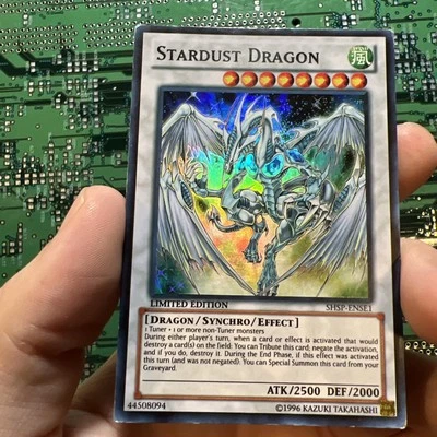 Stardust Dragon SHSP-ENSE1 Super Rare Yugioh Card Limited Promo Moderate Play - Image 1 of 4