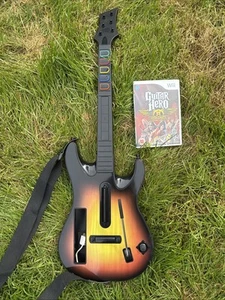 Wii Guitar Hero Controller Red Octane Sunburst 95455.805 + Aerosmith Game - Picture 1 of 6