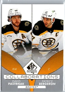 2022-23 SP Authentic Collaborations David Pastrnak / Patrice Bergeron #C-7 - Picture 1 of 2
