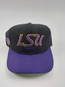 Vintage LSU Tigers Sports Specialties Snapback Hat College Script 90s Wool RARE  - Picture 1 of 7