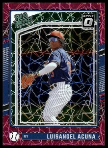 2024 Donruss #175 Luisangel Acuna Optic Pink Velocity Prizms #/79 - Picture 1 of 2