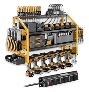 LBT Elektrowerkzeug Organizer mit Ladestation, patentiert, Schwerlaststahl - Bild 1 von 3
