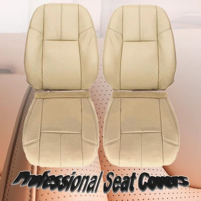Cubierta de asiento de cuero tostado para conductor y pasajero GMC Yukon 2007-2014 Foto 1 de 4