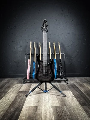 Guitarra Eléctrica Jackson JS22-7 DKA QM de 7 Cuerdas - Transparente Negro Ráfaga Foto 1 de 4