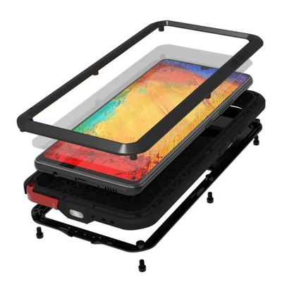 LOVE MEI Heavy Duty Gorilla Glass Metal Silicone 360 Protect Case Cover for Sony - Image 1 of 4