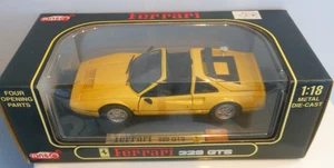 Anson Ferrari 328 GTS 1:18 scale die cast model Yellow Boxed - Picture 1 of 14