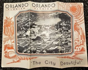 Vintage 1920s Orlando Florida The City Beautiful Brochure Photos 20 Pgs 9x12 - Imagen 1 de 14