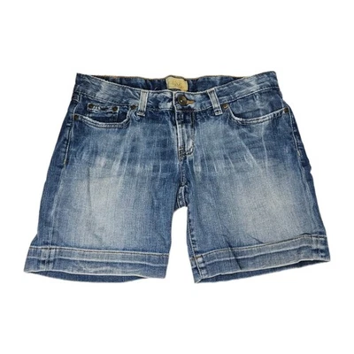 Pantalones Cortos de Jean BKE Denim Para Mujer Talla 29 Azul Bolsillos con Puños Clásicos Informales Verano Foto 1 de 4