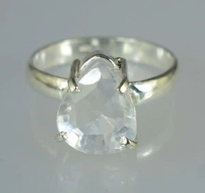 Zertifizierter natürlicher weißer Montana Saphir 11,90 ct Birne Edelstein Ring siehe Video - Bild 1 von 9