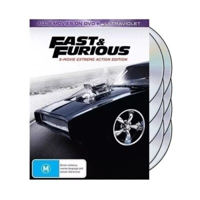 Fast & Furious 8-Movie Collection (DVD Box-Set, 8-Disc) PAL Region 2&4 [SEALED] - Image 1 of 4