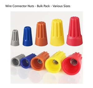 Wire Connector Insert Twist Nuts - Bulk Pack - Various Sizes - Free Shipping! - Picture 1 of 19