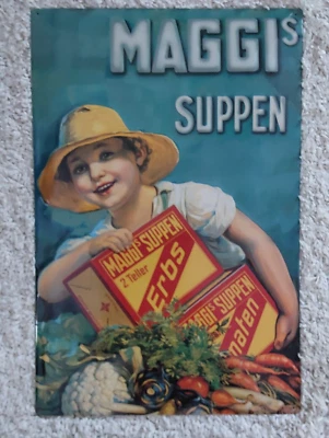 Werbeblechschild Maggi Suppen - Bild 1 von 4