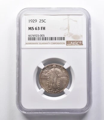 MS63 FH 1929 Standing Liberty Quarter NGC *2798 - Image 1 of 3