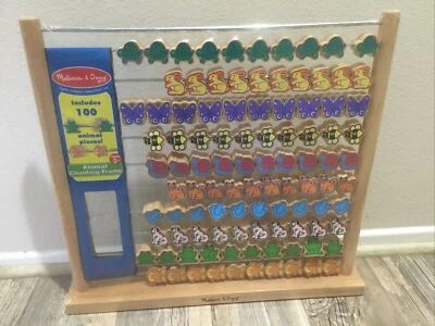 Marco de conteo grande Melissa & Doug 100 cuentas de madera para animales descontinuadas Foto 1 de 4