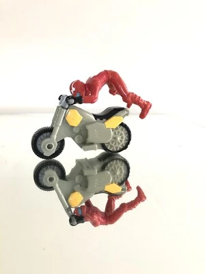 De colección Hot Wheel Fricción Gris Motocicleta Rojo Acrobacias Con Un Conjunto Coyote  Foto 1 de 4