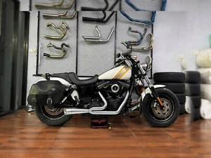 2016-2017 Dyna Fat Bob FXDF Harley Davidson Custom Exhaust System fit 2 into 1 - Bild 1 von 5