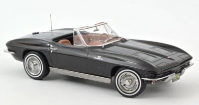 CHEVROLET Corvette Sting Ray Cabrio - 1963 - black - Norev 1:18 - Bild 1 von 4