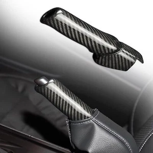For Nissan GTR R35 2009-2016 Dry Carbon Fiber Brake Handle Handbrake Cover Trim - Imagen 1 de 11