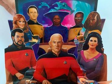 Rare Vintage STAR TREK The Next Generation 3-D Birthday Card PopShots PS-264