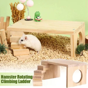 Hamster Rotating Climbing Ladder Rutin Chicken Landscape Prop Toy Decor Supplies - Picture 1 of 11