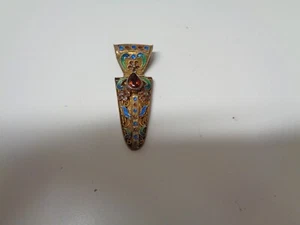 Vintage filigraner Amulett Anhänger Emaille - Bild 1 von 2