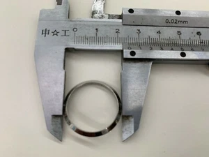 Inserto de anillo bisel adecuado para Rolex 6917 fecha dama ostra dama acero plata Clr 25 mm - Imagen 1 de 4
