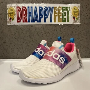 Adidas Lite Racer Adapt .4 Kids Running Shoes Size 6Y White/Pink GW4243 Display - Picture 1 of 6