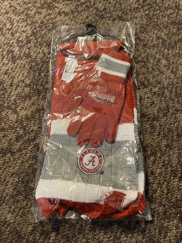 New/tags NCAA Bama Scarf and Glove Set by St Louis Wholesale Cover