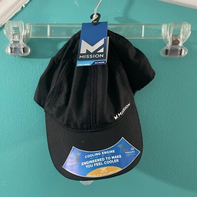 SOMBRERO DE RENDIMIENTO MISSION REFRIGERADO VENTILADO Talla Única Se Ajusta a la Más Negro NUEVO CON ETIQUETAS Unisex Foto 1 de 2
