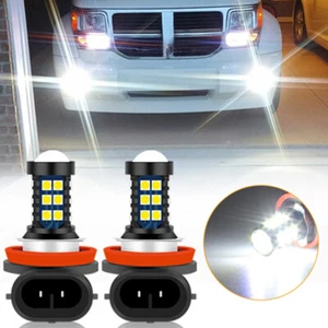 2X H11 H16 H8 LED Fog Driving Light 6000K Super Bright Bulbs 2400LM Error Free - Picture 1 of 12