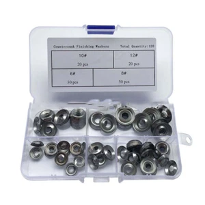 120X Screw Cup Washer Stainless Steel Countersunk Finishing Washers No.6,8,10,12 - Bild 1 von 5