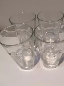 Jim Beam Gläser selten Bourbon Whiskey schwer geprägte Buchstaben Becher x 4 - Bild 1 von 7