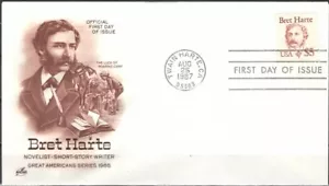US Scott #2196 FDC, $5 "Bret Harte", unaddressed - Picture 1 of 1