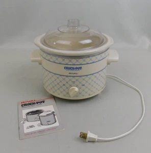 Vintage MCM Rival Crock Pot 2 Quart Modell 3250 & Handbuch #C300 - Bild 1 von 13