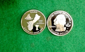 2009 -S Washington Quarter US Territories Proof Clad Guam Gem Free Shipping - Picture 1 of 1