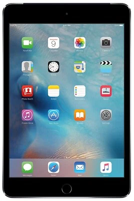 Apple iPad Mini 4 (2015) 7.9" 32GB Space Gray Tablet (WiFi + Cellular) - Good - Image 1 of 2